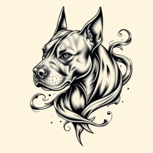 Bio-Organic Pitbull Tattoo