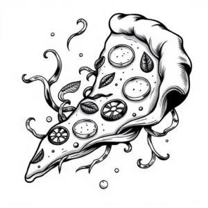 Bio-Organic Pizza Tattoo