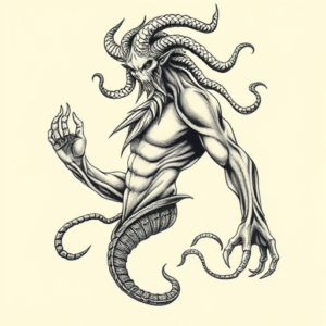 Bio-Organic Poseidon Tattoo