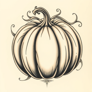 Bio-Organic Pumpkin Tattoo