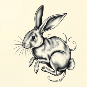 Bio-Organic Rabbit Tattoo