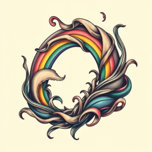 Bio-Organic Rainbow Tattoo