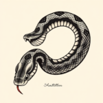 Bio-Organic Rattlesnake Tattoo
