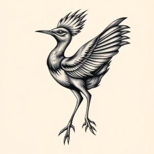 Bio-Organic Roadrunner Tattoo