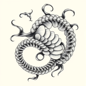 Bio-Organic Scale Tattoo