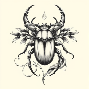 Bio-Organic Scarab Tattoo