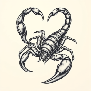 Bio-Organic Scorpion Tattoo