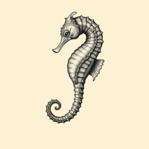 Bio-Organic Seahorse Tattoo