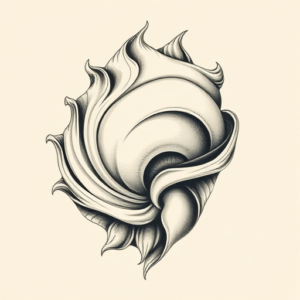 Bio-Organic Seashell Tattoo