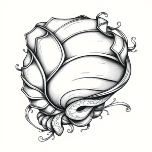 Bio-Organic Shell Tattoo
