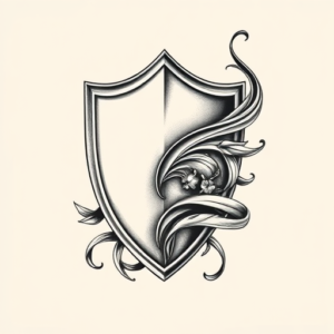 Bio-Organic Shield Tattoo