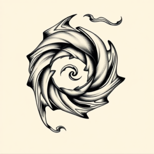 Bio-Organic Spiral Tattoo