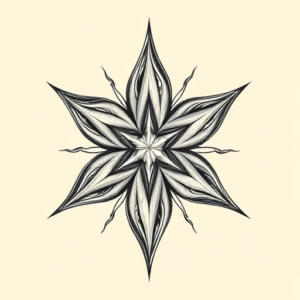 Bio-Organic Star Tattoo