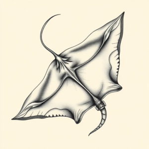 Bio-Organic Stingray Tattoo