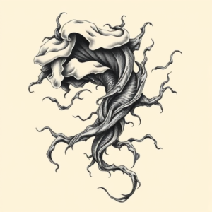 Bio-Organic Storm Tattoo