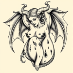 Bio-Organic Succubus Tattoo