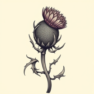 Bio-Organic Thistle Tattoo