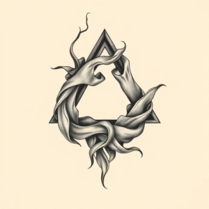 Bio-Organic Triangle Tattoo