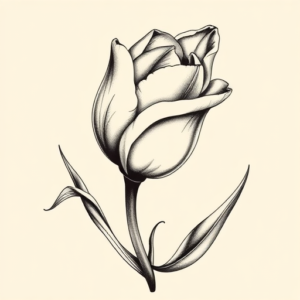 Bio-Organic Tulip Tattoo