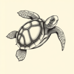Bio-Organic Turtle Tattoo