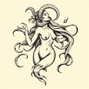 Bio-Organic Virgo Tattoo