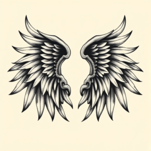 Bio-Organic Wings Tattoo
