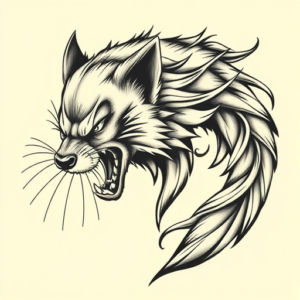 Bio-Organic Wolverine Tattoo