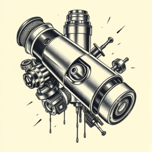 Biomechanical Bullet Tattoo