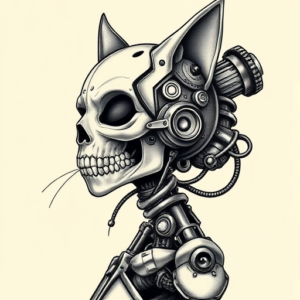 Biomechanical Catrina Tattoo