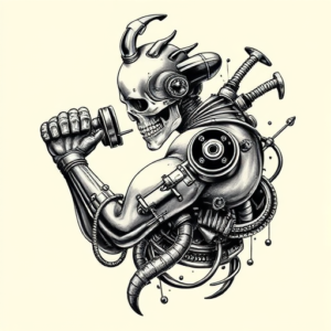 Biomechanical Chef Tattoo