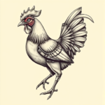 Biomechanical Chicken Tattoo