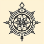 Biomechanical Compass Tattoo