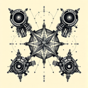 Biomechanical Constellation Tattoo