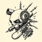 Biomechanical Fallout Tattoo