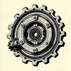 Biomechanical Gear Tattoo