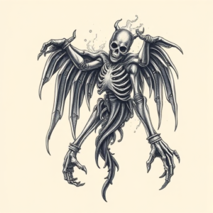 Biomechanical Ghost Tattoo