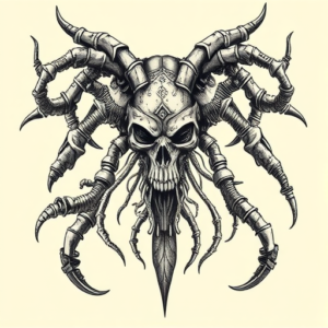 Biomechanical Hecate Tattoo