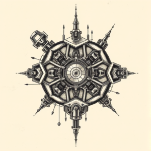 Biomechanical Honeycomb Tattoo