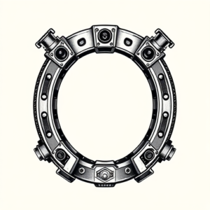 Biomechanical Horseshoe Tattoo