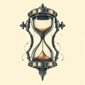Biomechanical Hourglass Tattoo