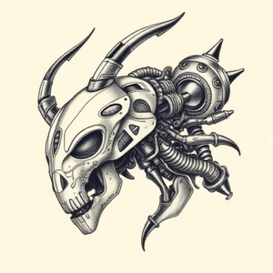 Biomechanical Icarus Tattoo