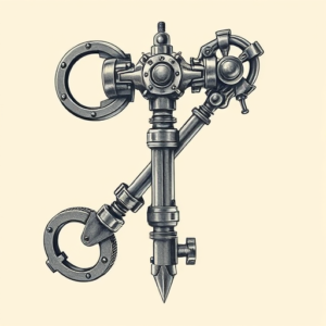 Biomechanical Key Tattoo