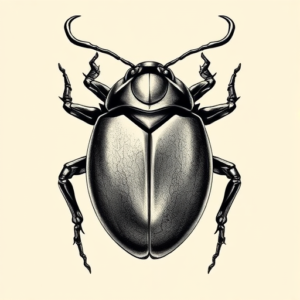 Biomechanical Ladybug Tattoo