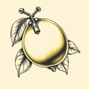 Biomechanical Lemon Tattoo
