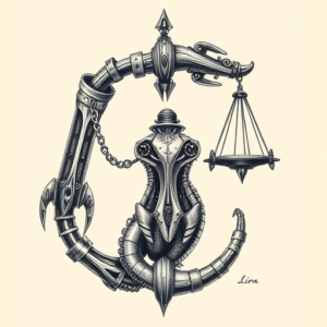 Biomechanical Libra Tattoo