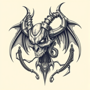 Biomechanical Maleficent Tattoo