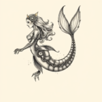 Biomechanical Mermaid Tattoo