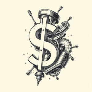 Biomechanical Money Tattoo