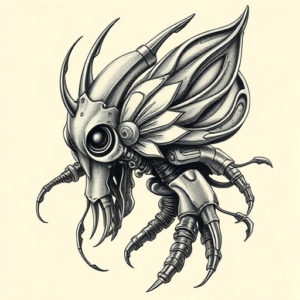 Biomechanical Nature Tattoo