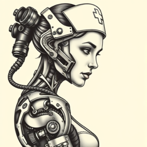 Biomechanical Nurse Tattoo